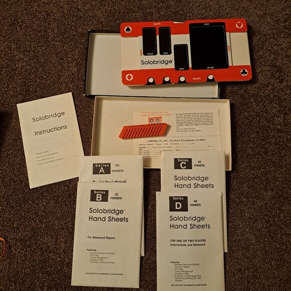Vintage 1976 Solobridge card game by Cardinal Company - Picture 6 of 7